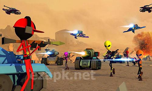 Creepy aliens battle simulator 3D