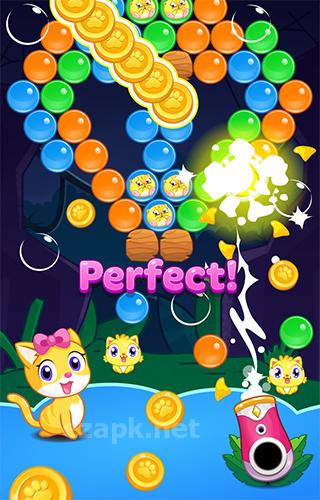 Meow pop: Kitty bubble puzzle
