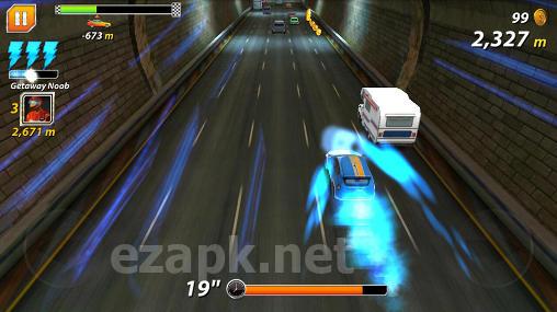 Road: Car chase. Outta lane