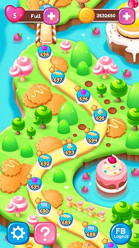 Fruit candy blast match 3: Sweet cookie mania