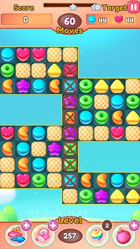 Fruit candy blast match 3: Sweet cookie mania