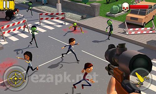 Halloween sniper: Scary zombies