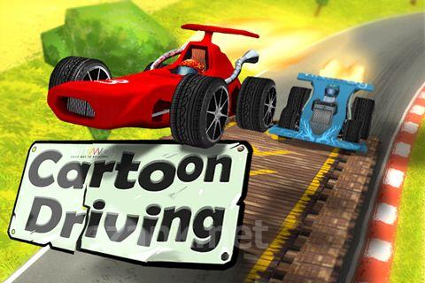 Cartoon driving