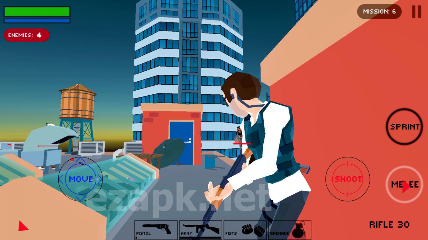 Polygon Cover Strike: Top Down Shooter Games