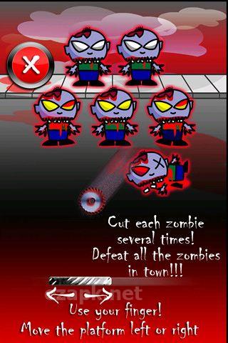 Cut the zombies