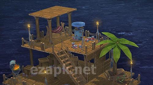 Raft survival in the ocean simulator