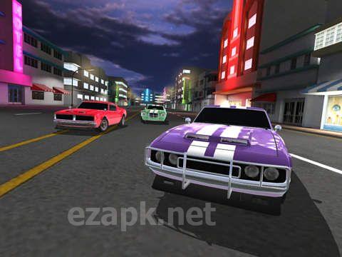 Miami racing: Muscle cars