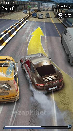 Chasing car speed drifting