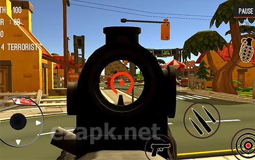 Counter attack terrorist city