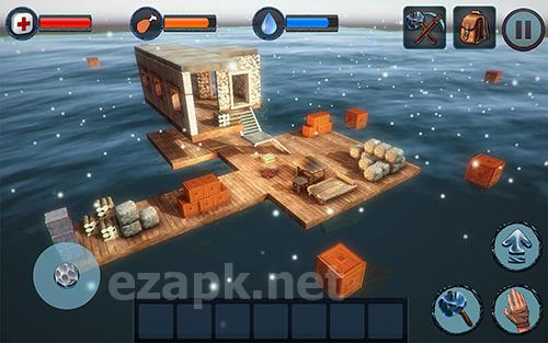 Winter survival on raft 3D