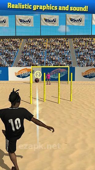 Beach soccer shootout