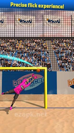 Beach soccer shootout