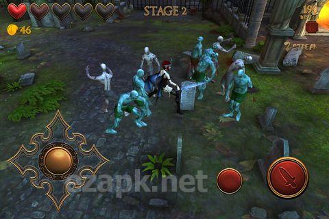 Zombie goddess: Fantasy apocalypse game. Attack Fight Slash Evil Slayer