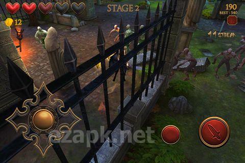 Zombie goddess: Fantasy apocalypse game. Attack Fight Slash Evil Slayer