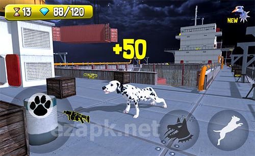 Police dog criminal hunt 3D