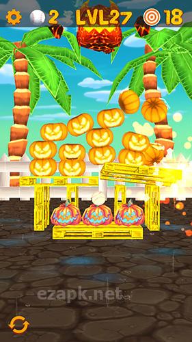 Knockdown the pumpkins 2: Smash Halloween targets