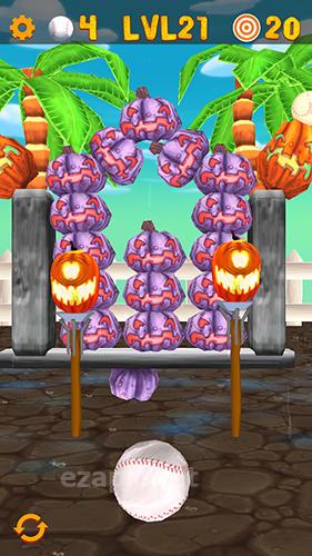 Knockdown the pumpkins 2: Smash Halloween targets