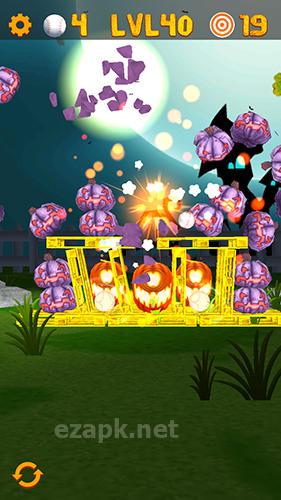 Knockdown the pumpkins 2: Smash Halloween targets