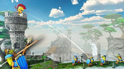 Tiny romans castle defense: Archery games