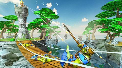Tiny romans castle defense: Archery games