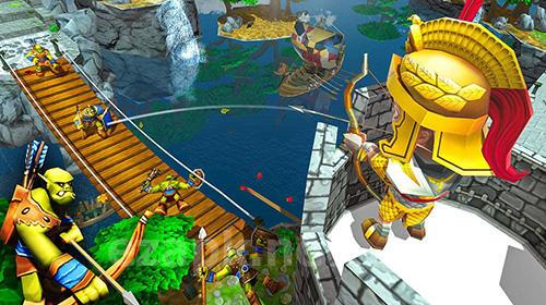 Tiny romans castle defense: Archery games
