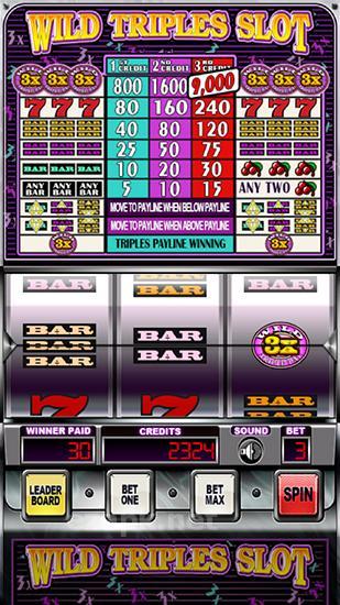 Wild triples slot: Casino