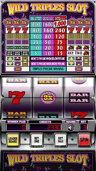 Wild triples slot: Casino
