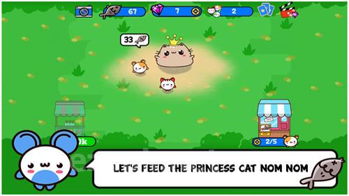 Princess cat Nom Nom