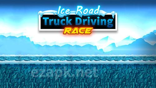Ice road truck driving race