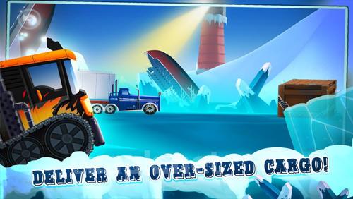 Ice road truck driving race