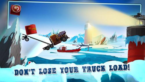 Ice road truck driving race