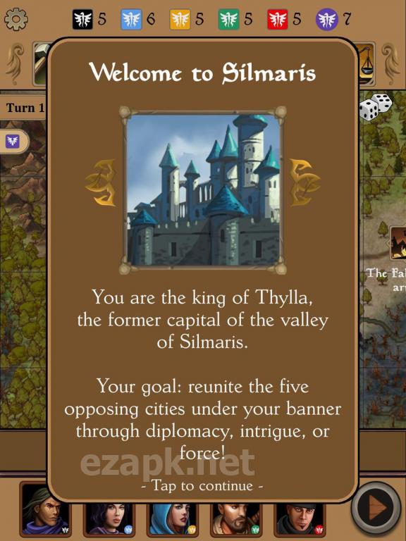 Silmaris - strategic boardgame and text adventures