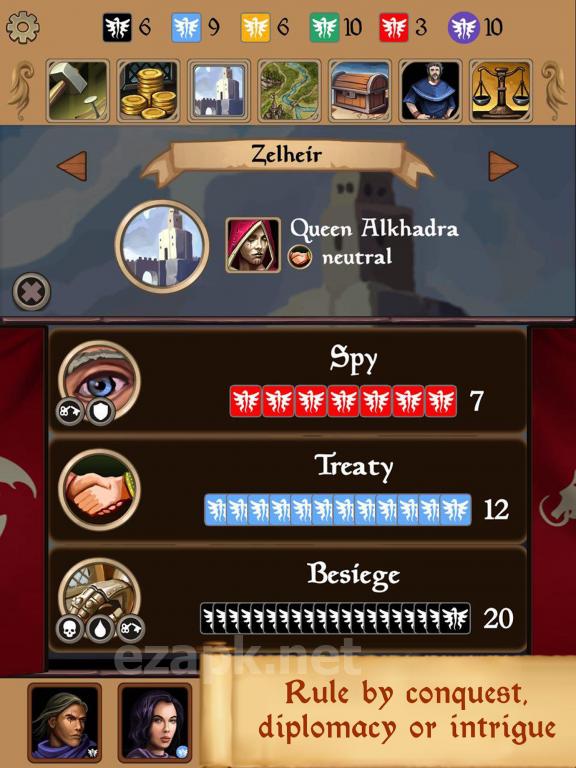 Silmaris - strategic boardgame and text adventures