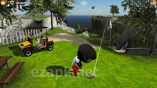 Stickman cross golf battle