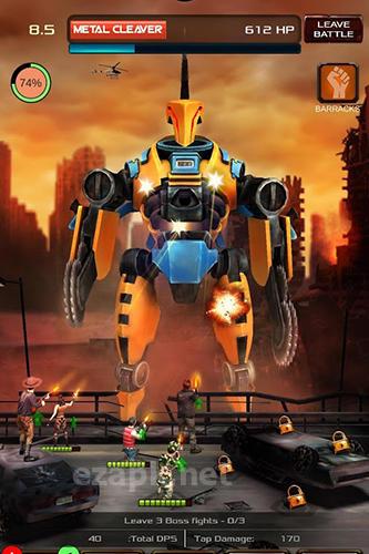 Tap robots: Clicker heroes RPG fight