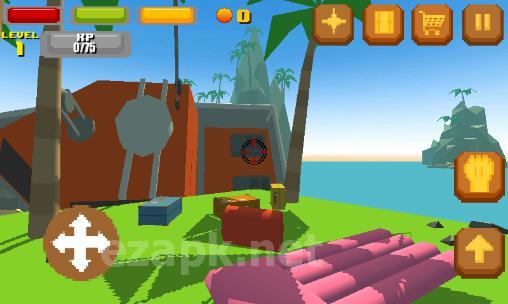 Pixel island survival 3D