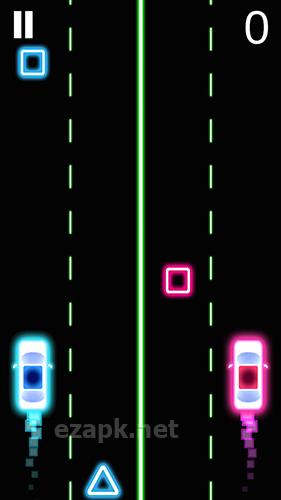 Neon 2 cars racing