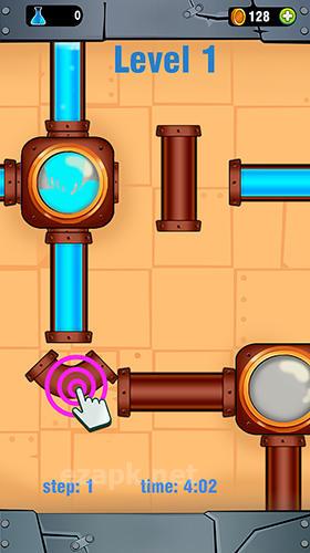 Pipe line connect: Water plumber puzzle game