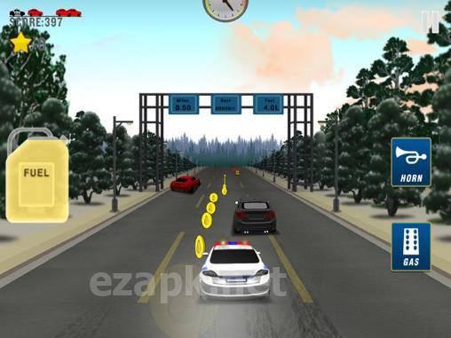 Police car chase