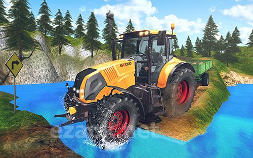 Tractor driver cargo 3D