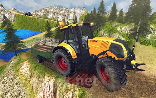 Tractor driver cargo 3D