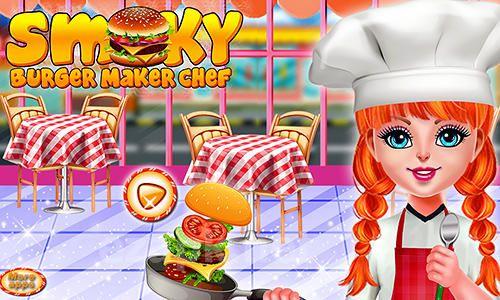 Smoky burger maker chef