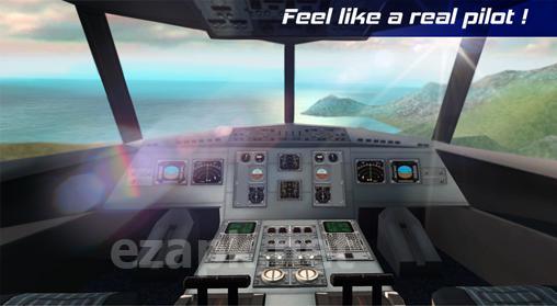 Real pilot flight simulator 3D