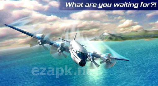 Real pilot flight simulator 3D