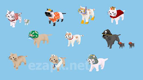 Cats and sharks: 3D game