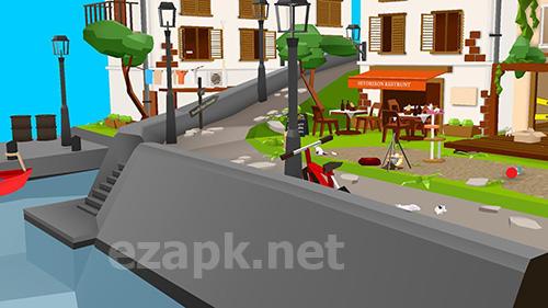 Cats and sharks: 3D game