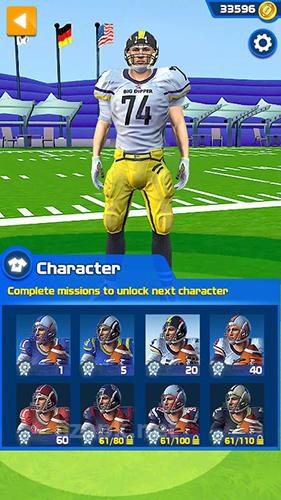 Football field kick