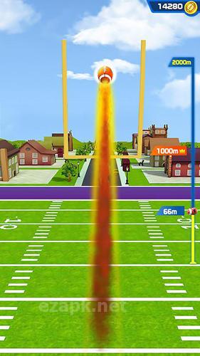 Football field kick