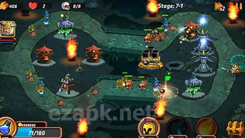 Tower defense battle