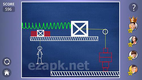 Brain hit on: Stickman rope swing puzzle games